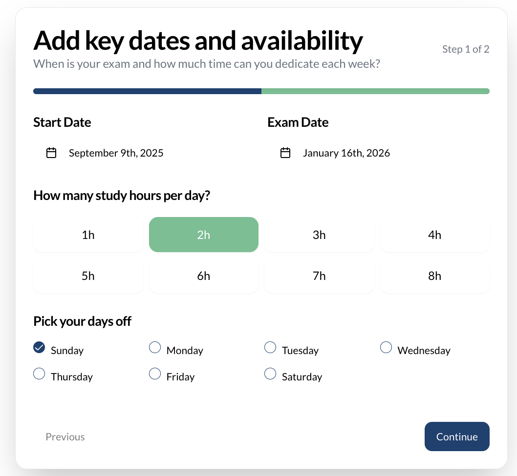 adding details to mcat study planner plan