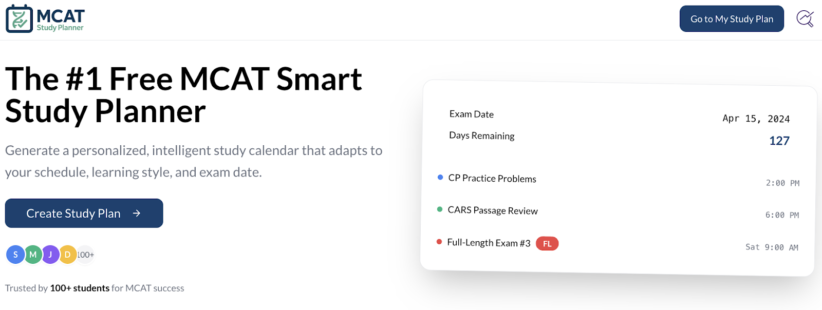mcat study planner