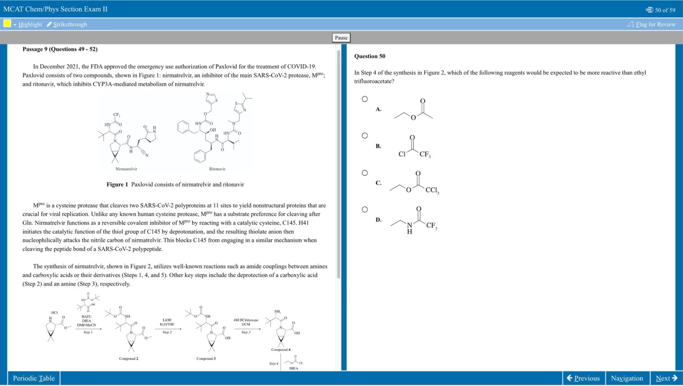 Princeton Review MCAT Practice Test